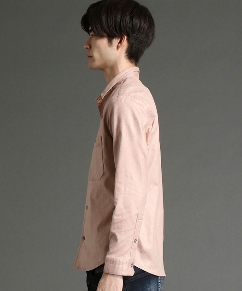 HIDEAWAYS NICOLE（ハイダウェイニコル）の「ムラプリントフェイクスウェードシャツ（シャツ/ブラウス・メンズ・ライトグレー/サックスブルー/ピンク系その他/オフホワイト/モカ・LARGE/X-LARGE/MEDIUM）」の7枚目の写真