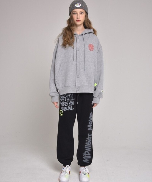 ALAND（エーランド）の「【UNSEX】Midnight Move／hood cardigan　2265847（パーカー・レディース・グレー/グリーン・FREE）」の6枚目の写真