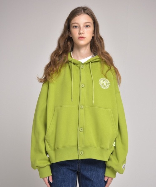 ALAND（エーランド）の「【UNSEX】Midnight Move／hood cardigan　2265847（パーカー・レディース・グレー/グリーン・FREE）」の11枚目の写真