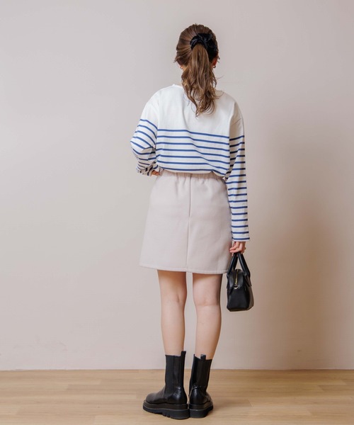 flower（フラワー）の「プチフラッフスカート（スカート・レディース・グレー/アイボリー・FREE）」の15枚目の写真