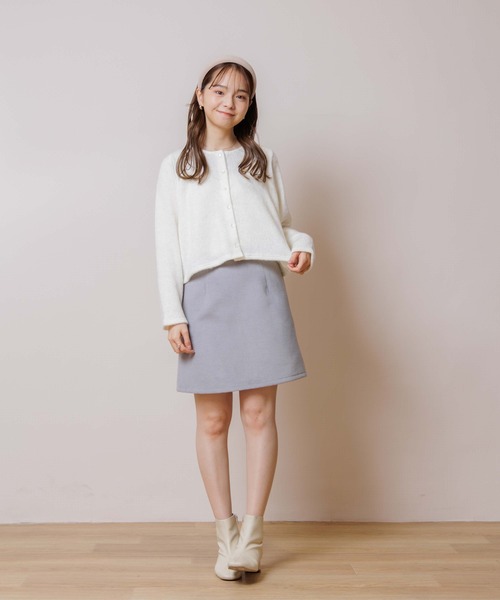 flower（フラワー）の「プチフラッフスカート（スカート・レディース・グレー/アイボリー・FREE）」の13枚目の写真