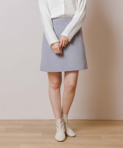 flower（フラワー）の「プチフラッフスカート（スカート・レディース・グレー/アイボリー・FREE）」の9枚目の写真