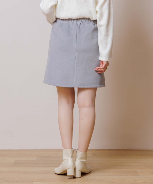 flower（フラワー）の「プチフラッフスカート（スカート・レディース・グレー/アイボリー・FREE）」の7枚目の写真