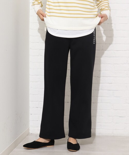 Cutie Blonde（キューティーブロンド）の「◆【S-L】ストレートスウェットパンツ（その他パンツ・レディース・ブラック/ダークグリーン/ボルドー・01/02/03）」の2枚目の写真