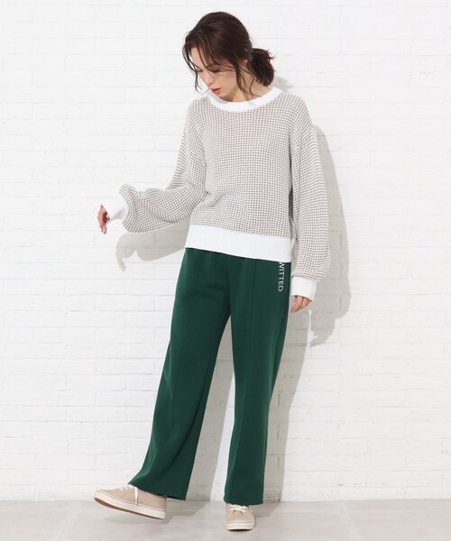 Cutie Blonde（キューティーブロンド）の「◆【S-L】ストレートスウェットパンツ（その他パンツ・レディース・ブラック/ダークグリーン/ボルドー・01/02/03）」の14枚目の写真