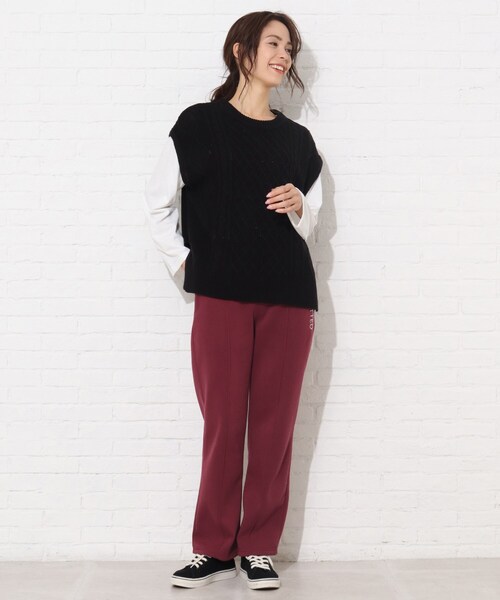 Cutie Blonde（キューティーブロンド）の「◆【S-L】ストレートスウェットパンツ（その他パンツ・レディース・ブラック/ダークグリーン/ボルドー・01/02/03）」の15枚目の写真