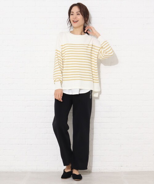 Cutie Blonde（キューティーブロンド）の「◆【S-L】ストレートスウェットパンツ（その他パンツ・レディース・ブラック/ダークグリーン/ボルドー・01/02/03）」の6枚目の写真