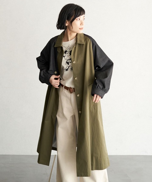 セール デニム切り替えステンカラーコート ステンカラーコート Lbc エルビーシー のファッション通販 Zozotown