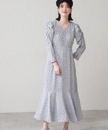 N.（N. Natural Beauty Basic） | 【S Size Line】◆ギャザースリーブマーメイドワンピース(ワンピース)