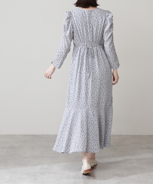 N.（N. Natural Beauty Basic）（エヌエヌナチュラルビューティーベーシック）の「【S Size Line】◆ギャザースリーブマーメイドワンピース（ワンピース・レディース・ホワイト系その他/ブラック系その他/ブルー系その他・SMALL/MEDIUM）」の5枚目の写真