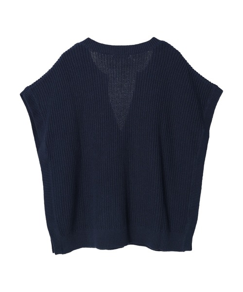 CRAFT STANDARD BOUTIQUE(クラフトスタンダードブティック)の「【ウォッシャブル】キーネックニットプルオーバー *(ベスト・レディース・チャコールグレー/ネイビー/ライトベージュ・FREE)」の11枚目の写真
