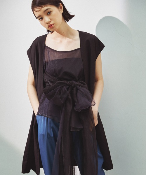 LA BELLE ETUDE(ラベルエチュード)の「loose basic vest(ベスト・レディース・ブラック/ライトベージュ/グレー・FREE)」の2枚目の写真