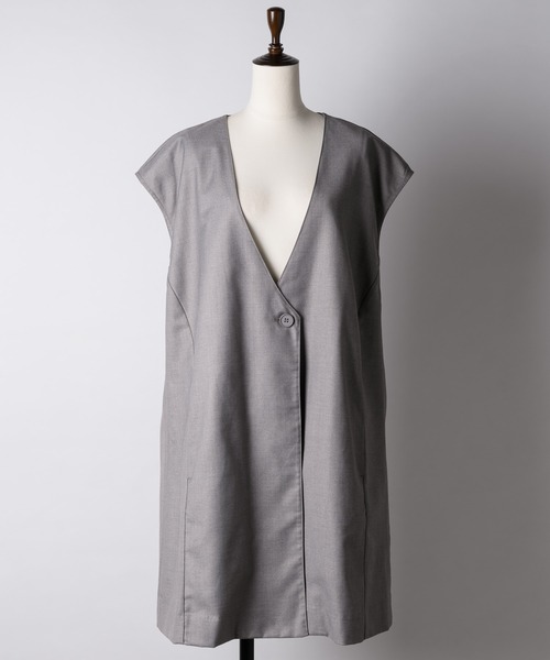 LA BELLE ETUDE(ラベルエチュード)の「loose basic vest(ベスト・レディース・ブラック/ライトベージュ/グレー・FREE)」の6枚目の写真