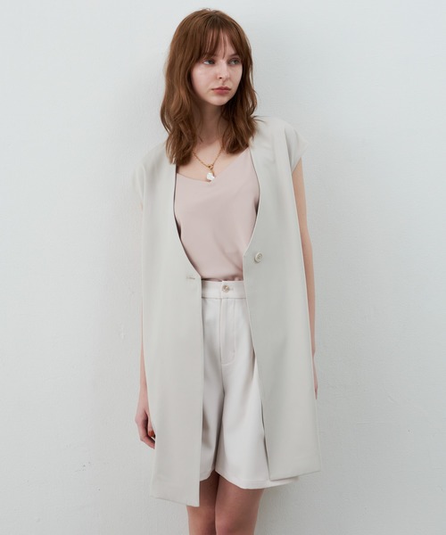 LA BELLE ETUDE(ラベルエチュード)の「loose basic vest(ベスト・レディース・ブラック/ライトベージュ/グレー・FREE)」の22枚目の写真