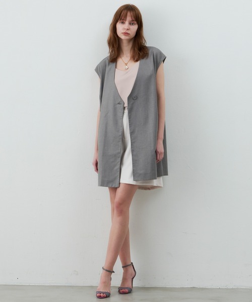 LA BELLE ETUDE(ラベルエチュード)の「loose basic vest(ベスト・レディース・ブラック/ライトベージュ/グレー・FREE)」の12枚目の写真