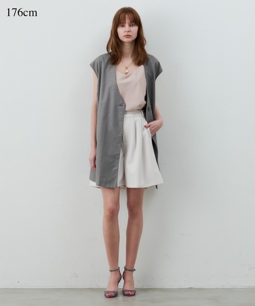 LA BELLE ETUDE(ラベルエチュード)の「loose basic vest(ベスト・レディース・ブラック/ライトベージュ/グレー・FREE)」の5枚目の写真