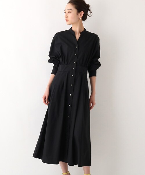 OPAQUE.CLIP（オペークドットクリップ）の「◆【OC】オーガニックコットンタイプライター シャツワンピース（ワンピース・レディース・ホワイト系/サンドベージュ/ライトブルー/ブラック系7・36/38/40）」の3枚目の写真