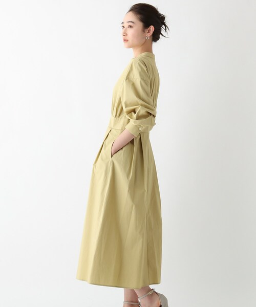 OPAQUE.CLIP（オペークドットクリップ）の「◆【OC】オーガニックコットンタイプライター シャツワンピース（ワンピース・レディース・ホワイト系/サンドベージュ/ライトブルー/ブラック系7・36/38/40）」の16枚目の写真