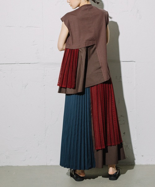MARECHAL TERRE（マルシャルテル）の「レースプリーツスカート 