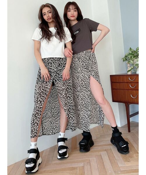 GYDA(ジェイダ)の「LEOPARD DEEPスリットスカートライクショートパンツ(スカート・レディース・その他/その他2・FREE)」の20枚目の写真
