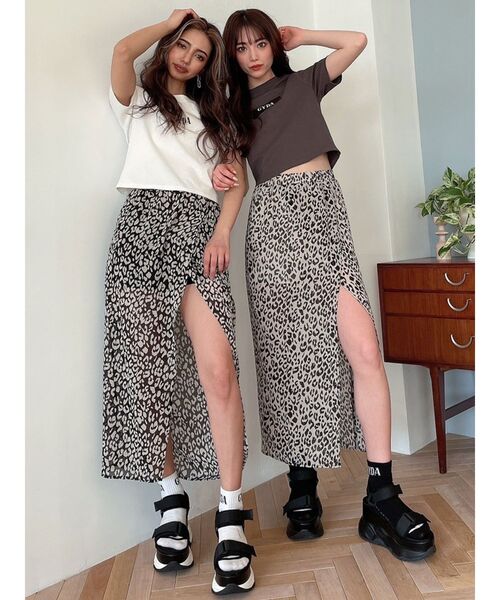 GYDA(ジェイダ)の「LEOPARD DEEPスリットスカートライクショートパンツ(スカート・レディース・その他/その他2・FREE)」の21枚目の写真