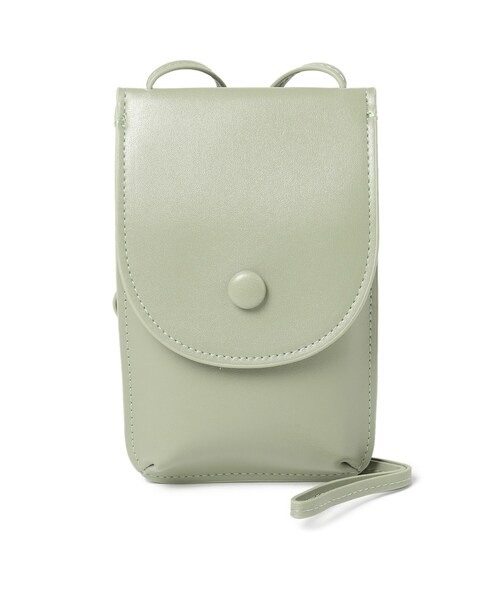 SHOO・LA・RUE(シューラルー)の「◆フタツオリ縦お財布ショルダー(ショルダーバッグ・レディース・ブラック/ライトグリーン/ブロンズ/ナチュラル/キャメル・00)」の3枚目の写真