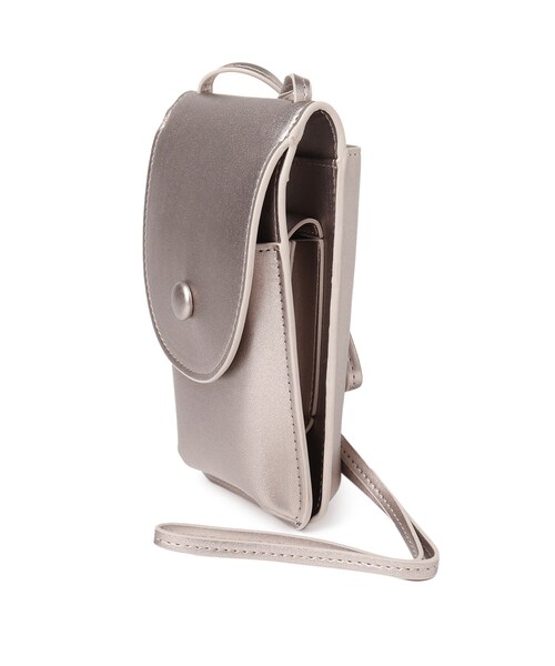 SHOO・LA・RUE(シューラルー)の「◆フタツオリ縦お財布ショルダー(ショルダーバッグ・レディース・ブラック/ライトグリーン/ブロンズ/ナチュラル/キャメル・00)」の8枚目の写真