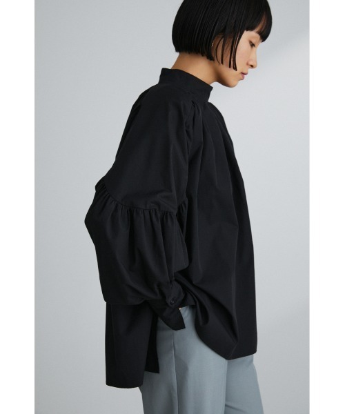 STYLEMIXER(スタイルミキサー)の「ショルダーギャザーブラウス(シャツ/ブラウス・レディース・ホワイト/ベージュ/ブラック・FREE)」の3枚目の写真