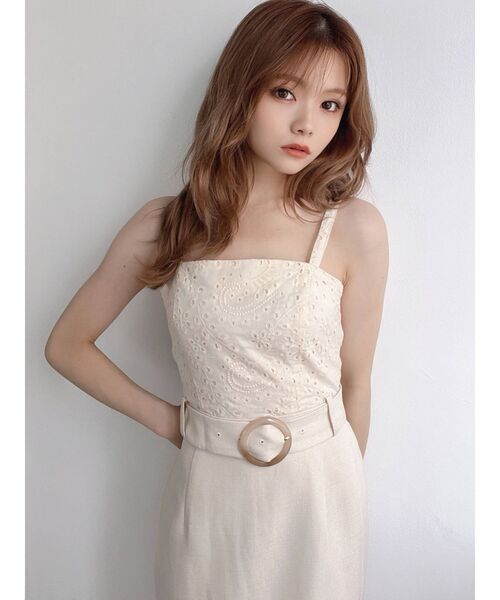 RESEXXY（リゼクシー）の「カラーツイードライクキャミワンピース（ワンピース・レディース・ブラウン/ブルー/その他1・FREE）」の7枚目の写真