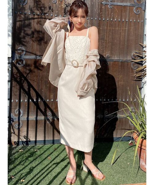 RESEXXY（リゼクシー）の「カラーツイードライクキャミワンピース（ワンピース・レディース・ブラウン/ブルー/その他1・FREE）」の16枚目の写真