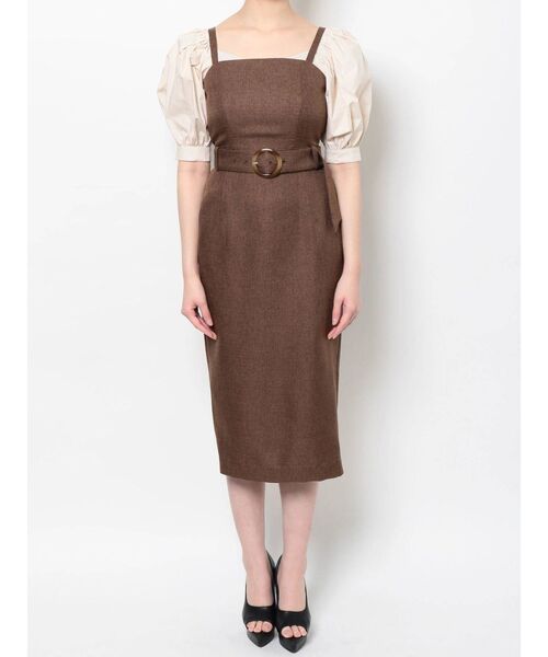 RESEXXY（リゼクシー）の「カラーツイードライクキャミワンピース（ワンピース・レディース・ブラウン/ブルー/その他1・FREE）」の22枚目の写真