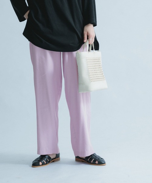 FORK&SPOON(フォークアンドスプーン)の「FORK&SPOON カラーパンツ(その他パンツ・レディース・ネイビー/パープル系その他/ブラウン/ブルー系その他・ONE)」の4枚目の写真