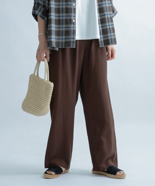 FORK&SPOON(フォークアンドスプーン)の「FORK&SPOON カラーパンツ(その他パンツ・レディース・ネイビー/パープル系その他/ブラウン/ブルー系その他・ONE)」の2枚目の写真