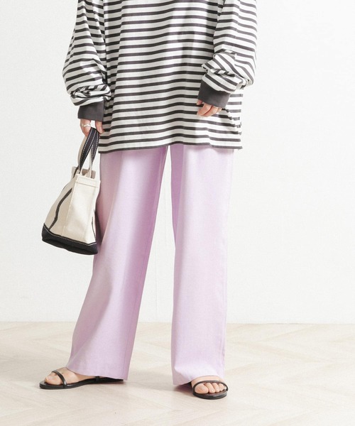 FORK&SPOON(フォークアンドスプーン)の「FORK&SPOON カラーパンツ(その他パンツ・レディース・ネイビー/パープル系その他/ブラウン/ブルー系その他・ONE)」の12枚目の写真