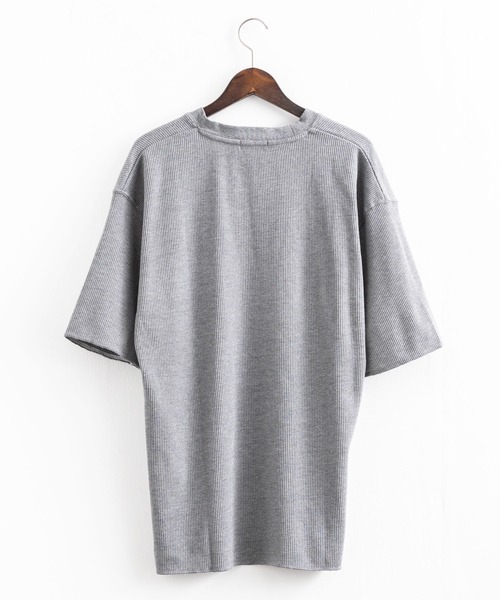 Rocky Monroe（ロッキーモンロー）の「オーバーサイズ クルーネックワッフル無地半袖Tシャツ（Tシャツ/カットソー・メンズ・ホワイト/ブラック/杢グレー・M/L）」の18枚目の写真