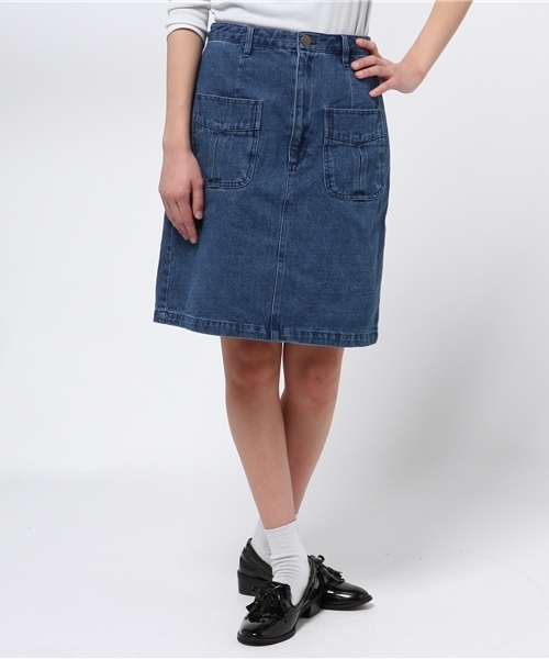 Kastane（カスタネ）の「【Kastane】台形スカート（スカート・レディース・オフホワイト/ピンクベージュ/カーキ/ブルー/ホワイト/グレー/レッド・X-SMALL/SMALL/MEDIUM/LARGE）」の20枚目の写真