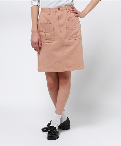 Kastane（カスタネ）の「【Kastane】台形スカート（スカート・レディース・オフホワイト/ピンクベージュ/カーキ/ブルー/ホワイト/グレー/レッド・X-SMALL/SMALL/MEDIUM/LARGE）」の14枚目の写真