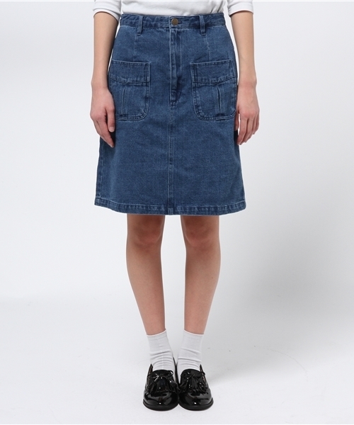 Kastane（カスタネ）の「【Kastane】台形スカート（スカート・レディース・オフホワイト/ピンクベージュ/カーキ/ブルー/ホワイト/グレー/レッド・X-SMALL/SMALL/MEDIUM/LARGE）」の8枚目の写真