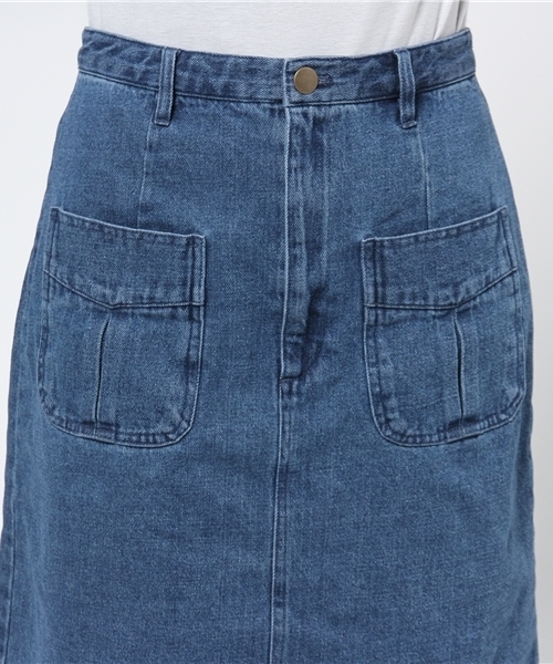 Kastane（カスタネ）の「【Kastane】台形スカート（スカート・レディース・オフホワイト/ピンクベージュ/カーキ/ブルー/ホワイト/グレー/レッド・X-SMALL/SMALL/MEDIUM/LARGE）」の11枚目の写真