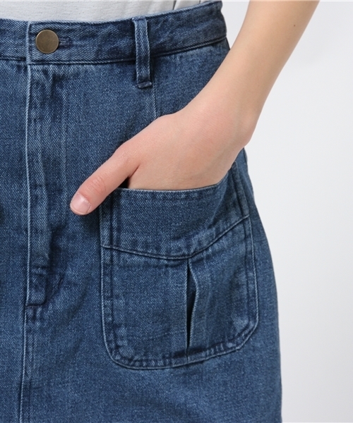 Kastane（カスタネ）の「【Kastane】台形スカート（スカート・レディース・オフホワイト/ピンクベージュ/カーキ/ブルー/ホワイト/グレー/レッド・X-SMALL/SMALL/MEDIUM/LARGE）」の13枚目の写真