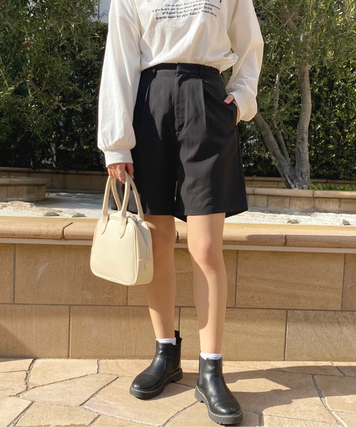 apres jour(アプレジュール)の「ショートパンツ【ZOZOTOWN限定アイテム】(その他パンツ・レディース・ブラック/ベージュ/ダークブラウン・X-LARGE/フリー)」の5枚目の写真