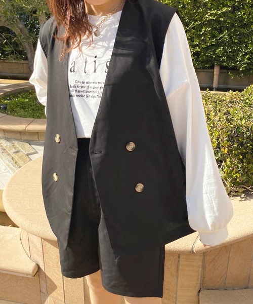 apres jour(アプレジュール)の「ショートパンツ【ZOZOTOWN限定アイテム】(その他パンツ・レディース・ブラック/ベージュ/ダークブラウン・X-LARGE/フリー)」の14枚目の写真