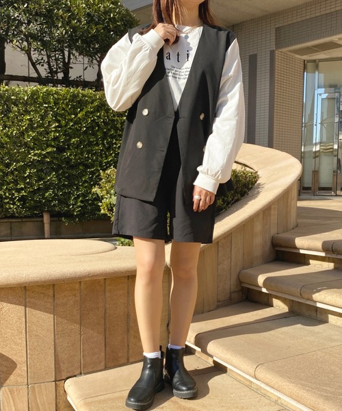 apres jour(アプレジュール)の「ショートパンツ【ZOZOTOWN限定アイテム】(その他パンツ・レディース・ブラック/ベージュ/ダークブラウン・X-LARGE/フリー)」の16枚目の写真