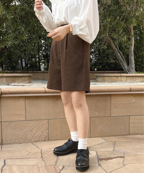 apres jour(アプレジュール)の「ショートパンツ【ZOZOTOWN限定アイテム】(その他パンツ・レディース・ブラック/ベージュ/ダークブラウン・X-LARGE/フリー)」の19枚目の写真