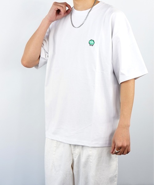 セール Groovy Store ワンポイント刺繍 ビッグシルエットtシャツ Tシャツ カットソー Burner バーナー のファッション通販 Zozotown