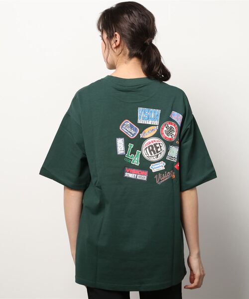 VISION STREET WEAR(ヴィジョンストリートウェア)の「VISION STREET WEAR/ヴィジョンストリートウエア スケボー ヴィンテージプリント ワンポイント刺繍Tシャツ(Tシャツ/カットソー・メンズ・ホワイト/グリーン/マスタード/ホワイト系その他/グレー系その他/グリーン系その他/ブルー系その他/チャコール/ホワイト系その他2・LL/M/L)」の13枚目の写真