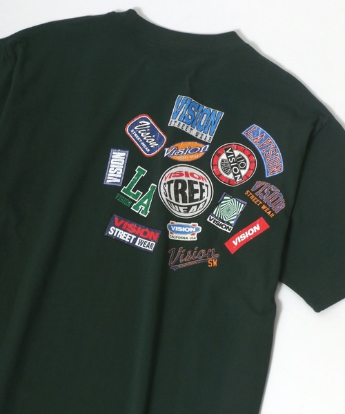 VISION STREET WEAR(ヴィジョンストリートウェア)の「VISION STREET WEAR/ヴィジョンストリートウエア スケボー ヴィンテージプリント ワンポイント刺繍Tシャツ(Tシャツ/カットソー・メンズ・ホワイト/グリーン/マスタード/ホワイト系その他/グレー系その他/グリーン系その他/ブルー系その他/チャコール/ホワイト系その他2・LL/M/L)」の7枚目の写真