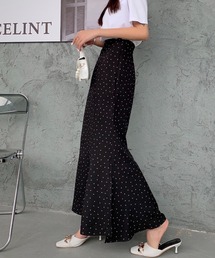 ABITOKYO | サイドスリットドットマーメイドロングスカート(スカート)