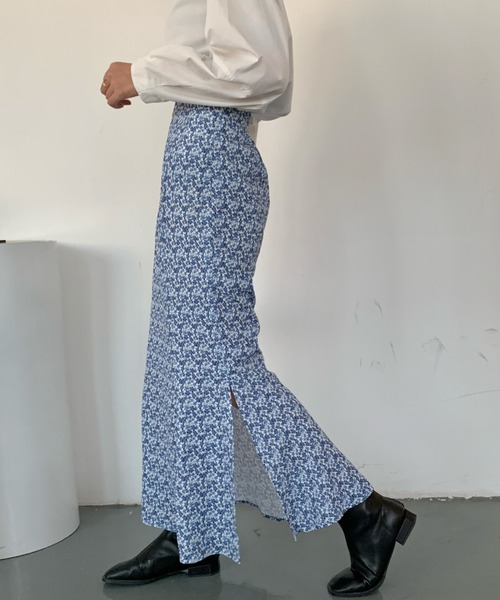 ABITOKYO(アビトーキョー)の「サイドスリットドットマーメイドロングスカート(スカート・レディース・ホワイト/ブラック/ネイビー/ベージュ系その他/ブラック系その他/ブルー系その他・S/M)」の21枚目の写真