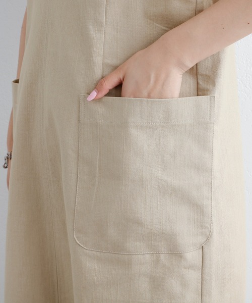 CIAOPANIC TYPY(チャオパニックティピー)の「インナー付きVネックワンピース(ワンピース・レディース・グレー系その他/ベージュ/ブラック・ONE SIZE)」の12枚目の写真